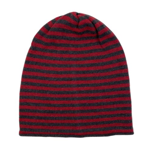red charcoal merino beanie